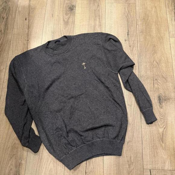 Men's Cashmere Sweater by Jeff Rose - Gray - Picture 1 of 6